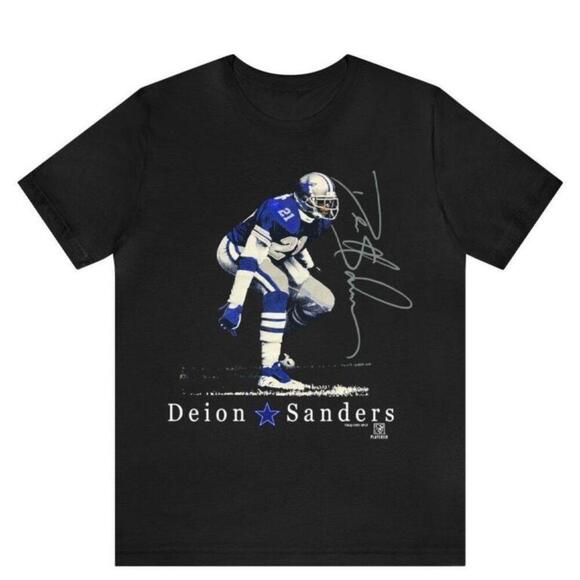 Other - 1995 Deion Sanders Dallas Cowboys Graphic T Shirt Nfl Football Legend Fan Tee
